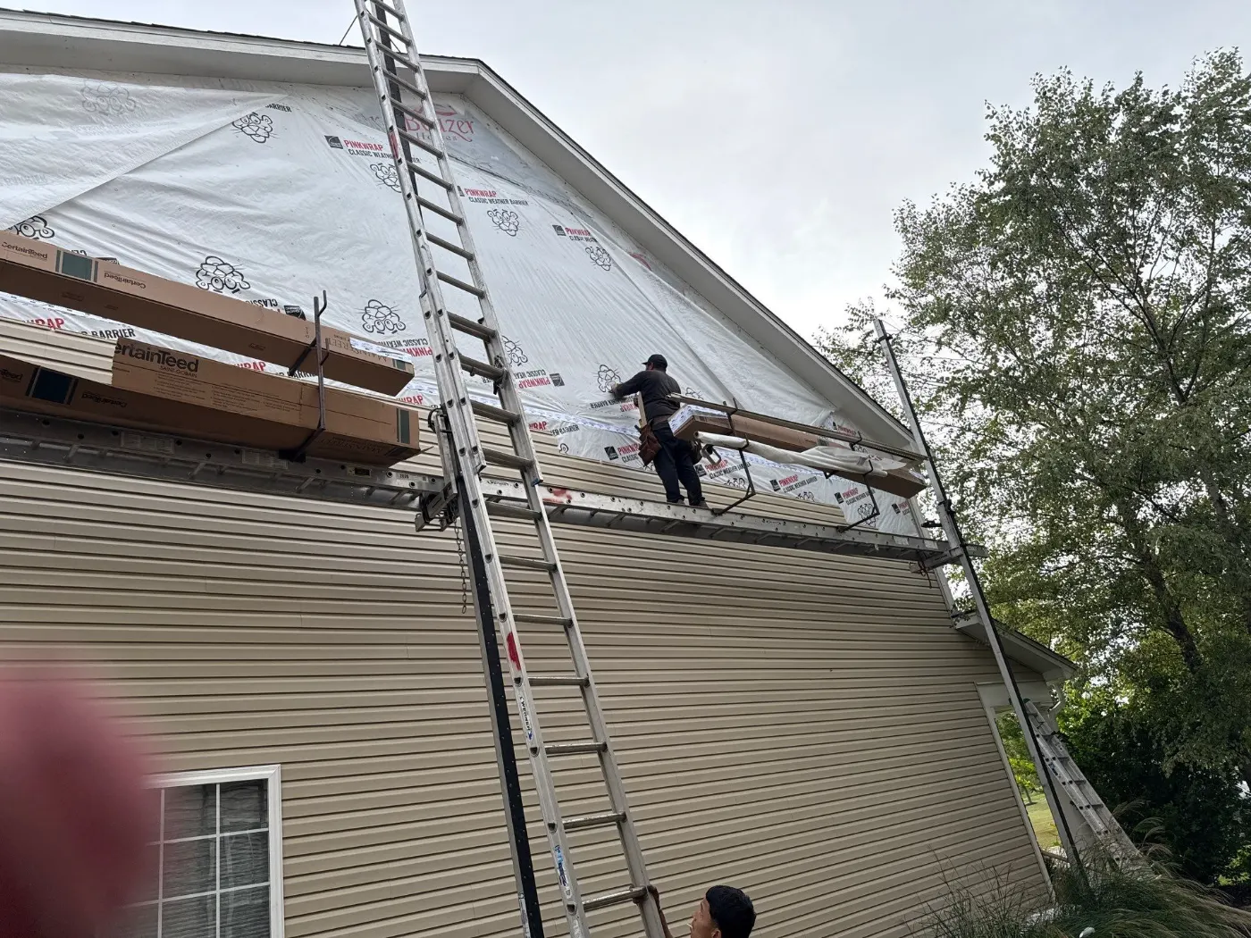 Flashing and seam work in Crooked Creek